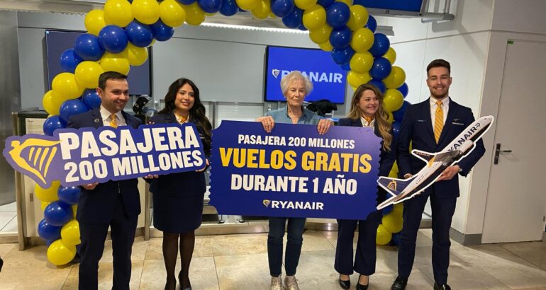 Ryanair Becomes First European Airline to Fly 200 Million Passengers