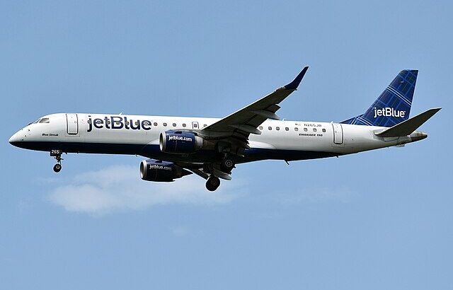Sixth Former JetBlue Embraer 190 Lands at Ireland West Airport